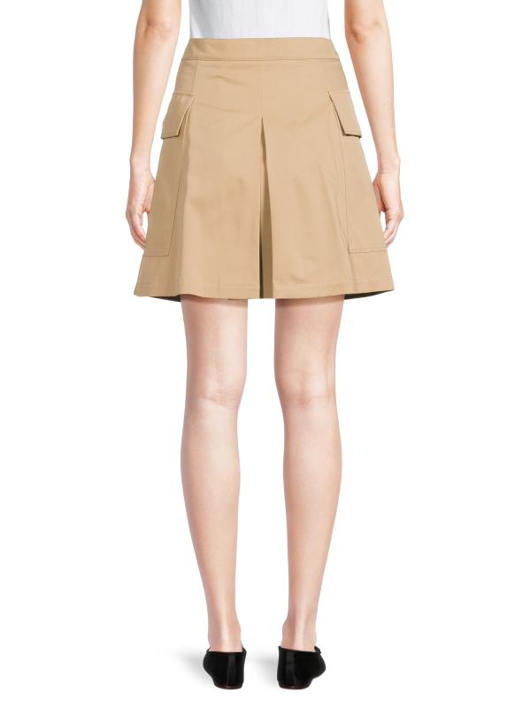 Weekend MaxMara ZEBIO コットン ショート スカート 関税送料込 Weekend Max Mara - ゼビオ・コットン・ラップフロント