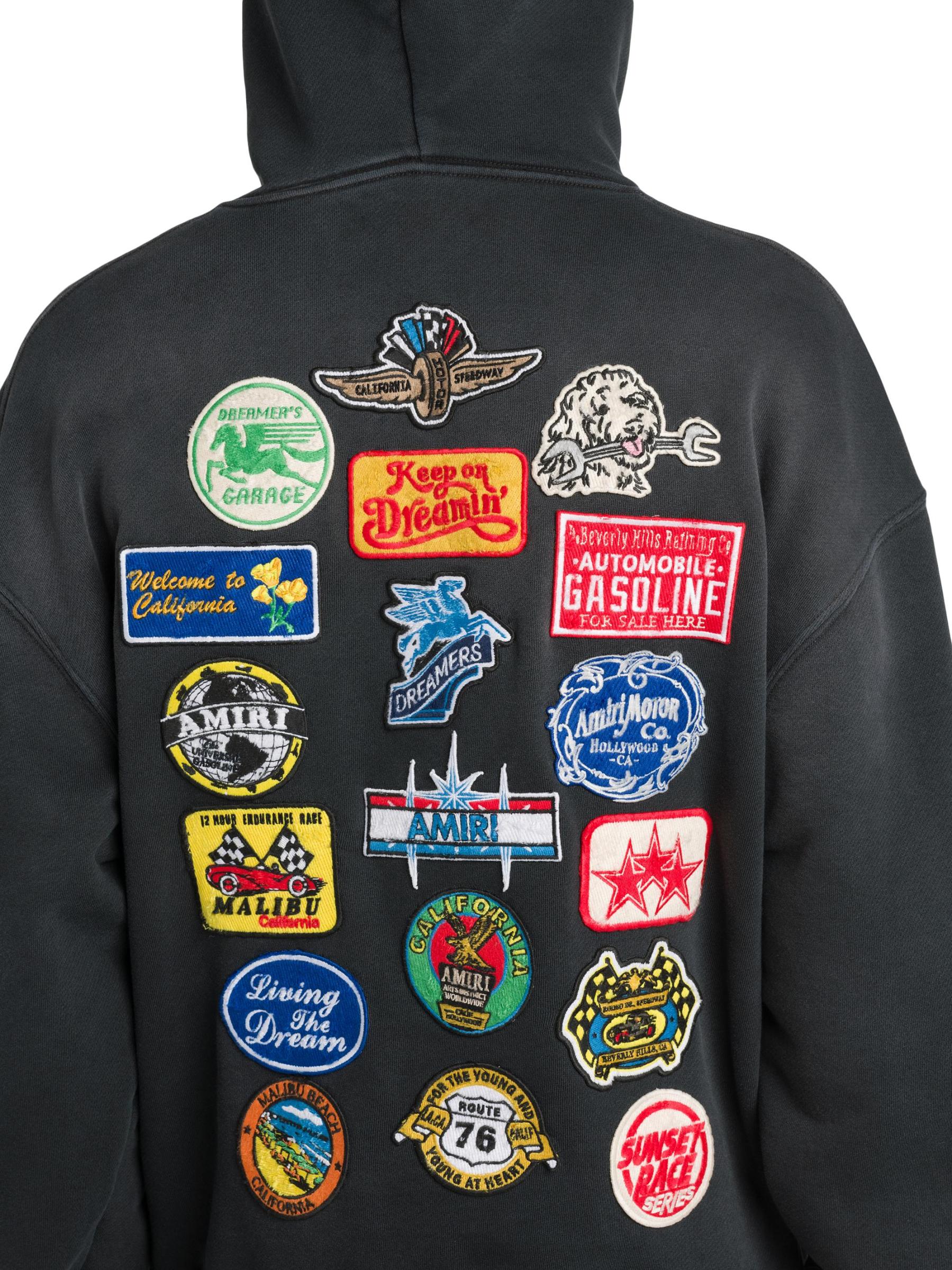 Shop Amiri - Station Patch Cotton Oversized Hoodie | Saks