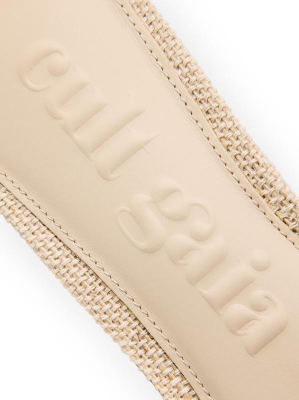 #6: صندل مايا فرييد من الجوت المسطح - بيج