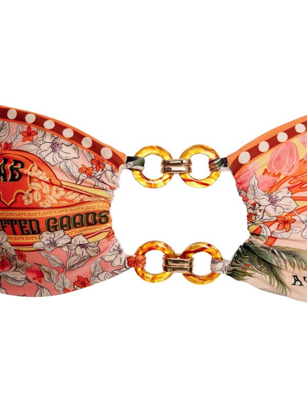 #6: بلوزة بيكيني بأربطة على شكل عين - متعدد الألوان