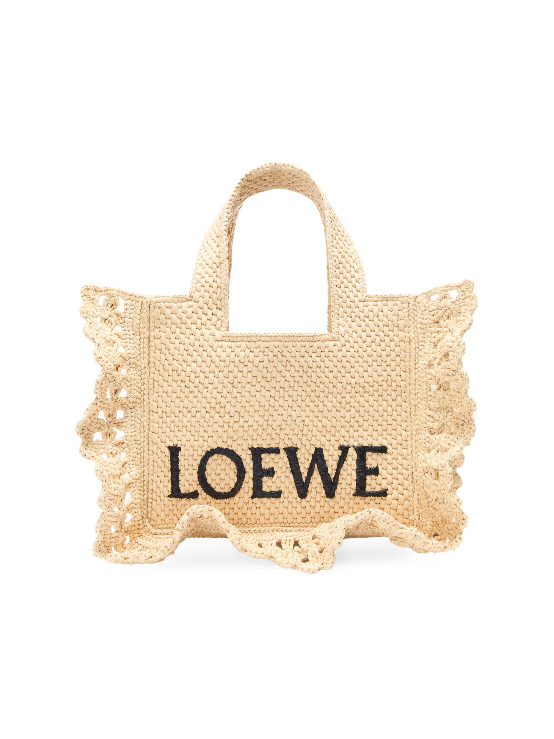*LOEWE*ポーラ イビサトートバッグ ラフィア フォント スモール Loewe - ロエベ×ポーラ イビサフォント ラフィア トートバッグ