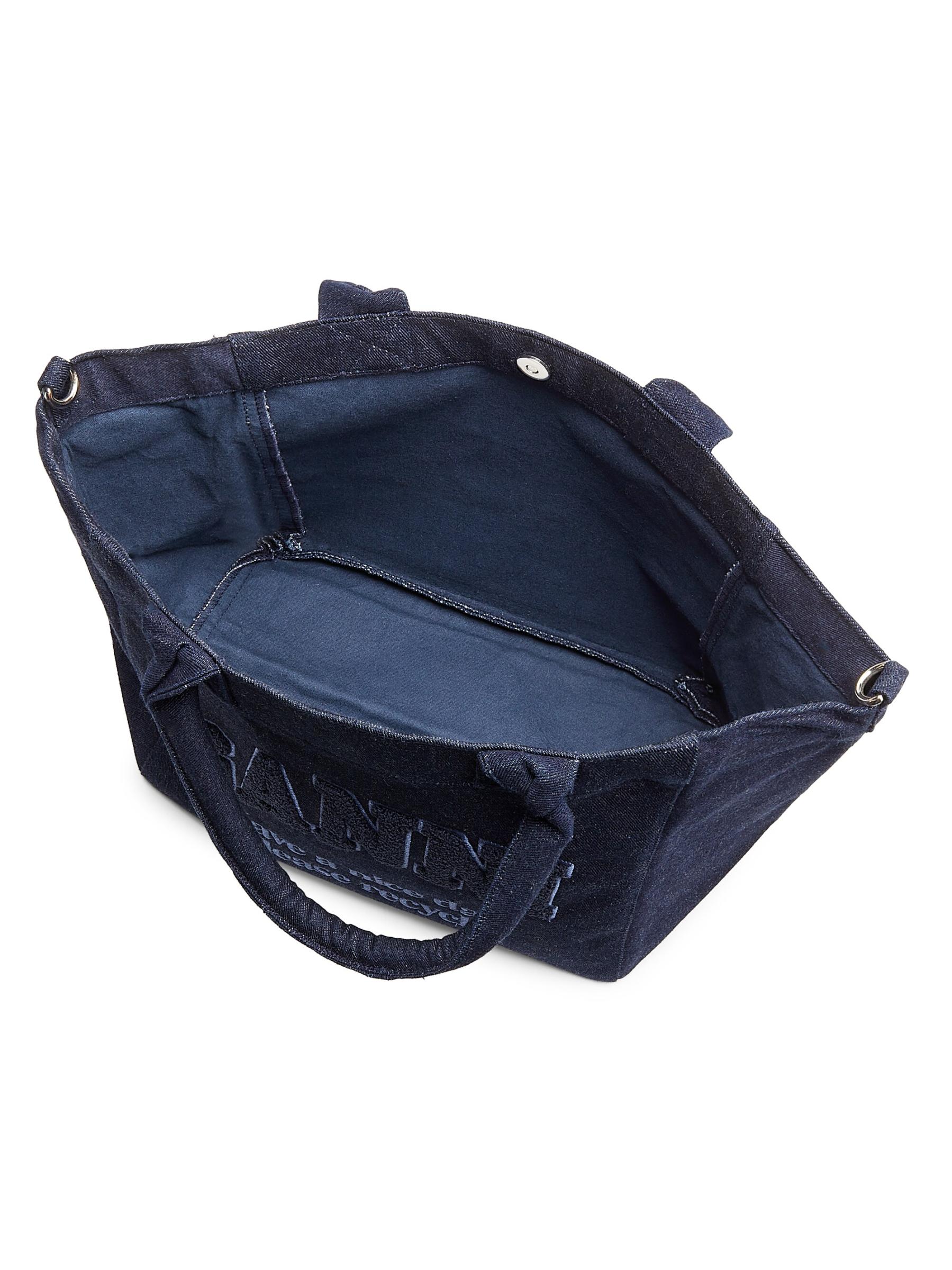 Shop GANNI - Small Easy Denim Shopper Tote Bag | Saks Fifth