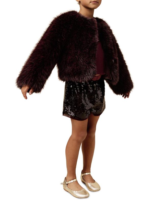 #3: معطف من الفرو الصناعي للفتيات والفتيات الصغيرات - بيري