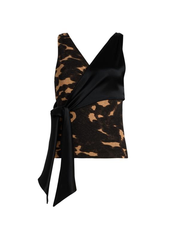 Grow Neca Draped Printed Top