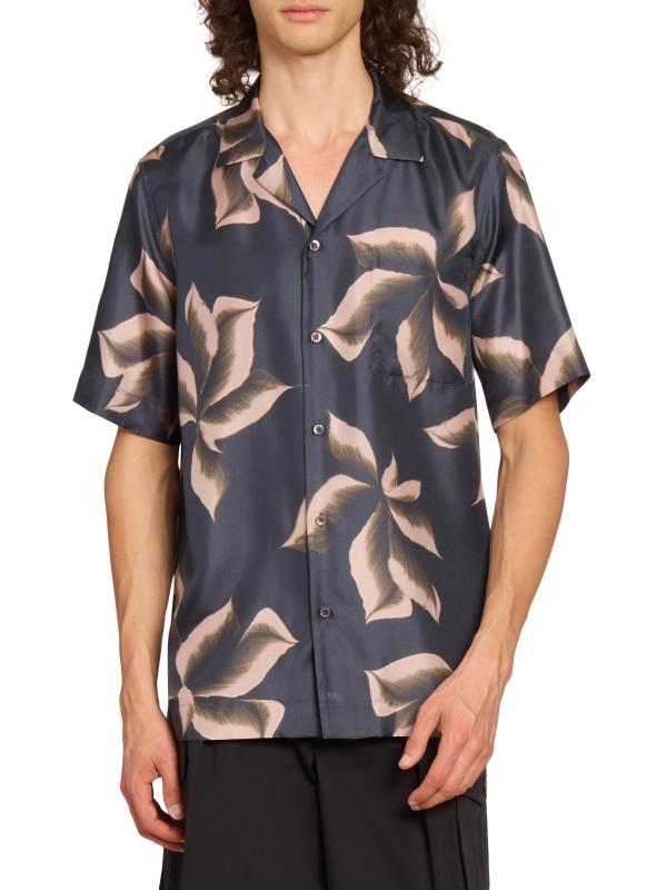 DRIES VAN NOTEN シルクシャツ　フラワー柄　フローラル DRIES VAN NOTEN シルクシャツフラワー柄フローラル