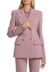 Shop Michael Kors Collection - Pebble Crepe Double- Breasted