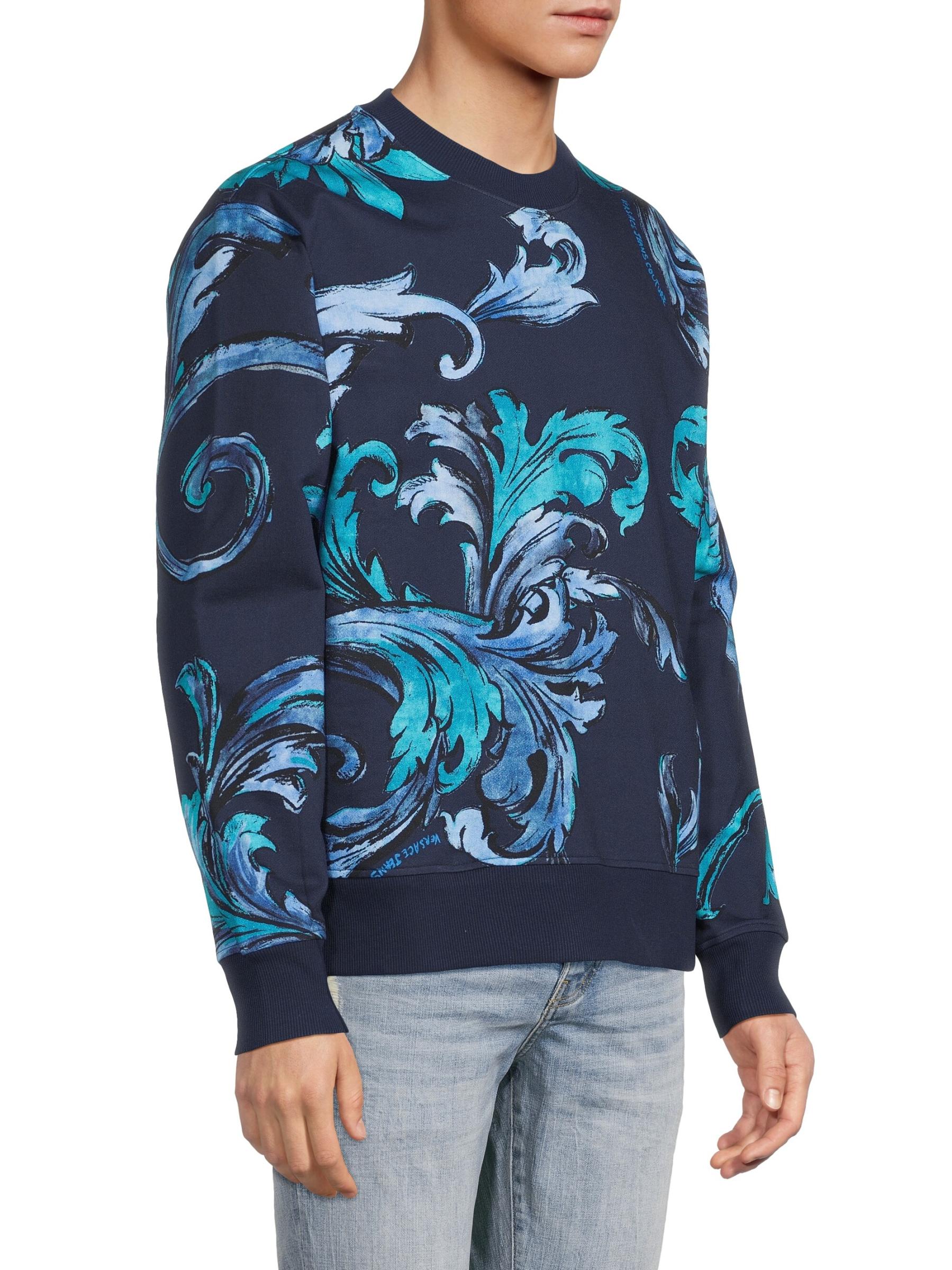 VERSACE JEANS ロゴ クルーネック コットン スウェット Versace Jeans Couture - コットン クルーネック スウェット