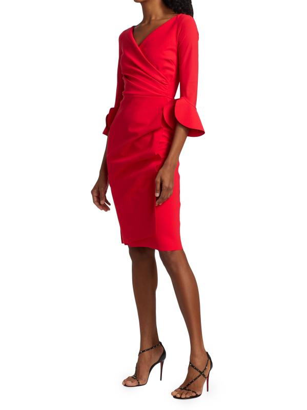 #3: فستان ترينا بأكمام مكشكشة - جيرانيوم