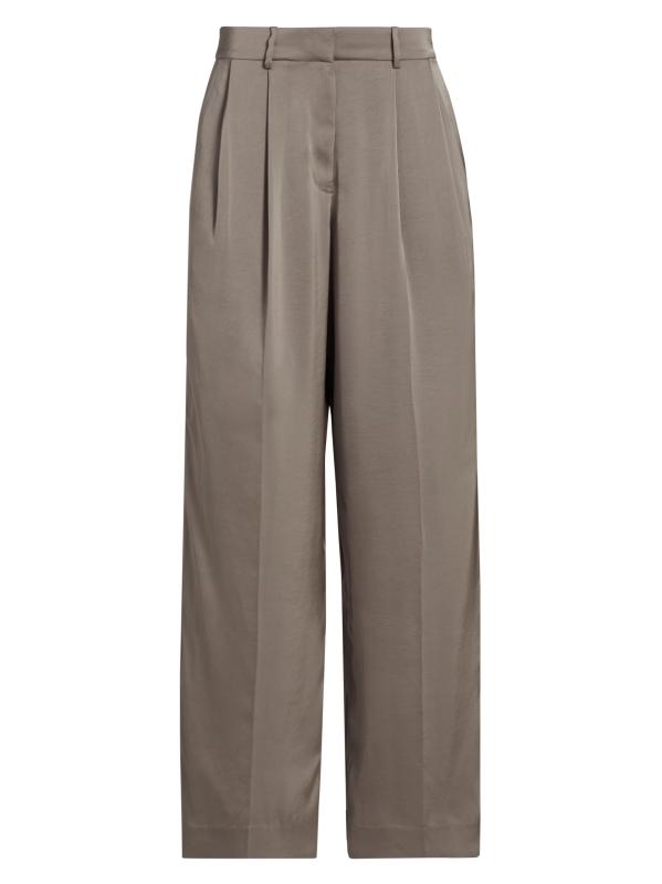 パンツ Michael Kors FW25 SATIN WIDE LEG PANT (MT530VRAYJ 244) Satin Wide-Leg Pants | Michael Kors [US]