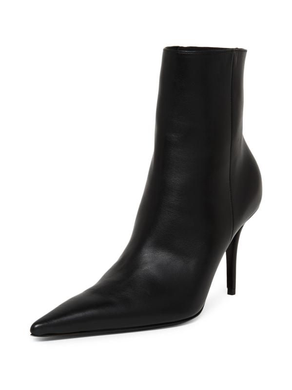 #2: أحذية Barbara الجلدية للكاحل - نابا بلاك