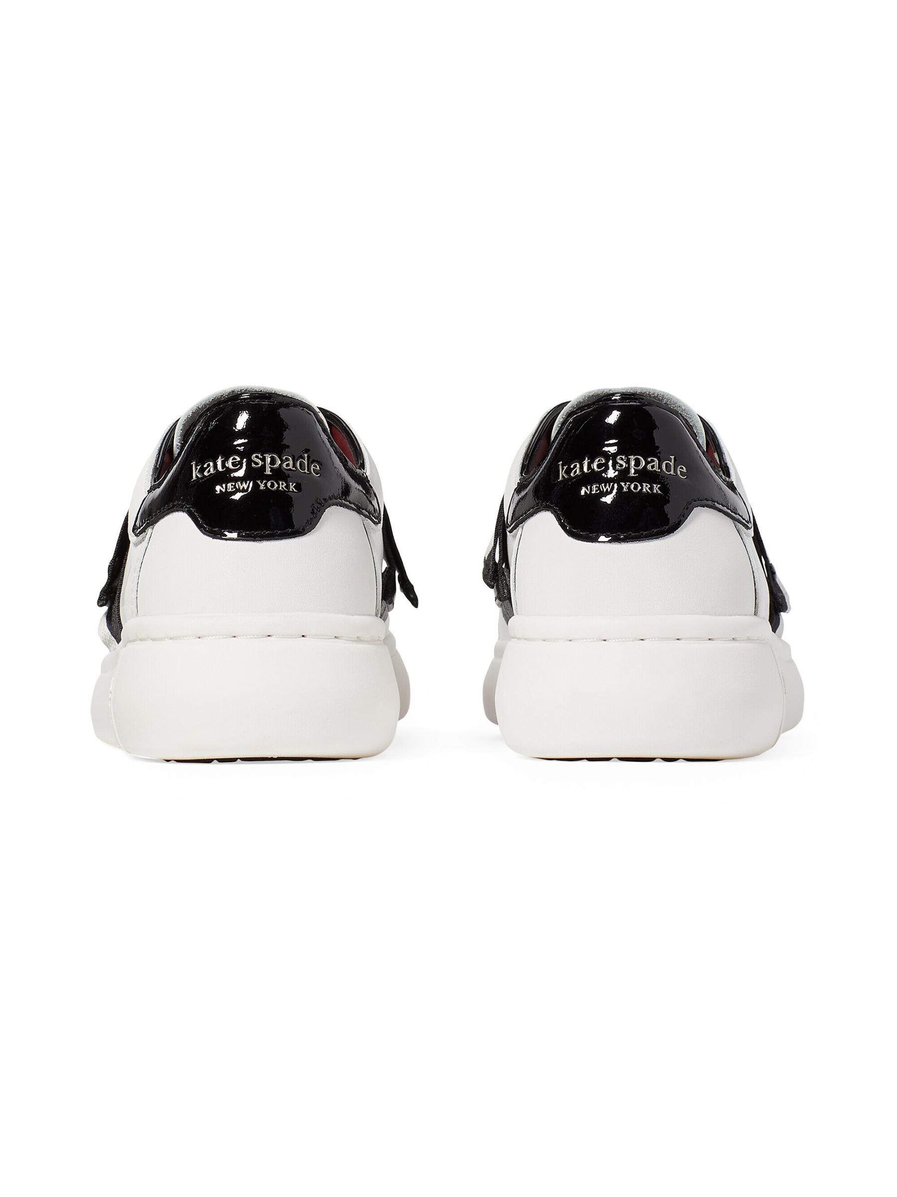 kate spade レクシー・リボン付きレザー・スニーカー Kate Spade New York - レクシー・リボン付きレザー・スニーカー