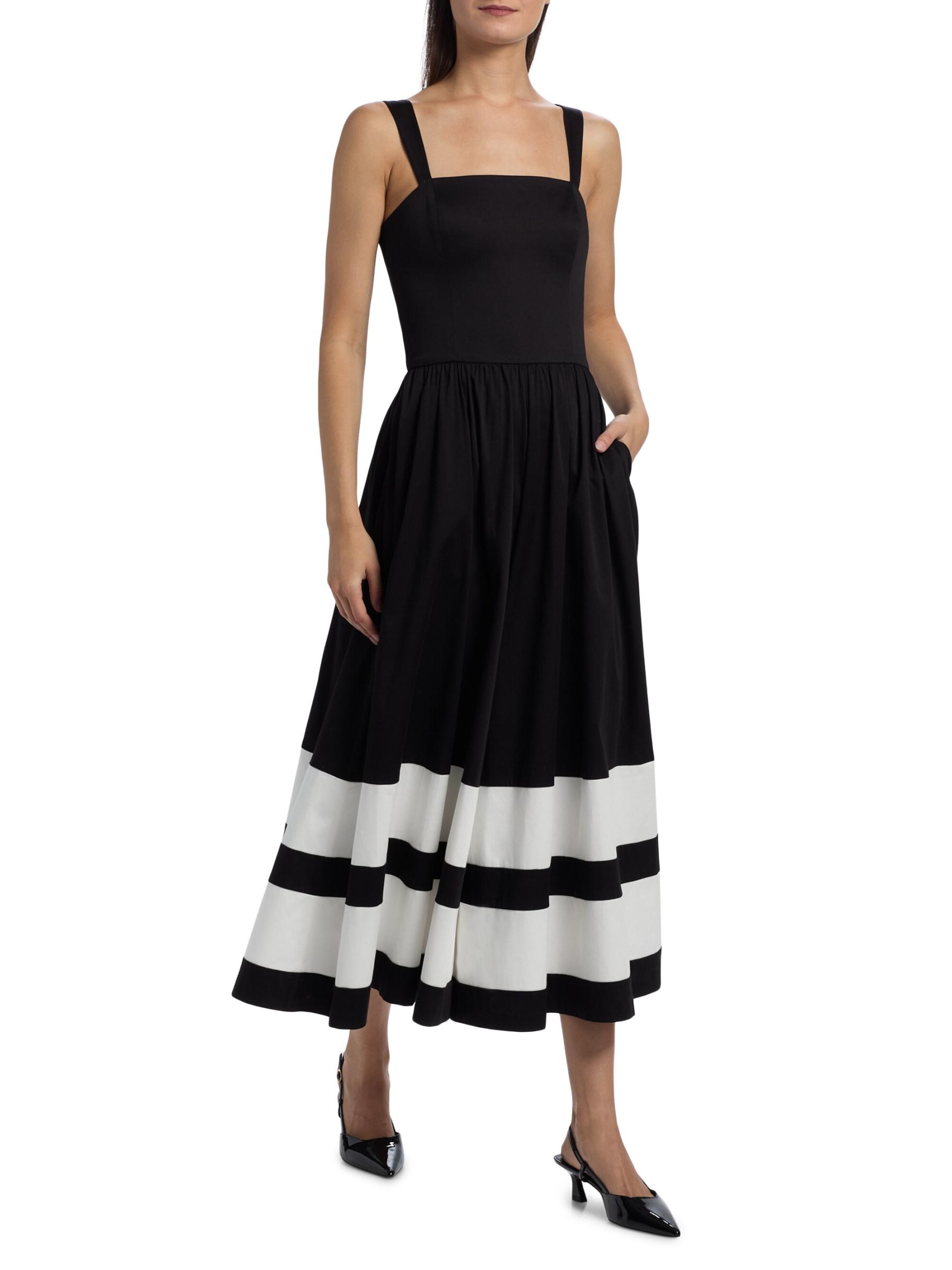 ALICE+OLIVIA ワイドレッグジャンプスーツ BELDEN Alice + Olivia - ベルデン カラーブロック ストレッチコットン
