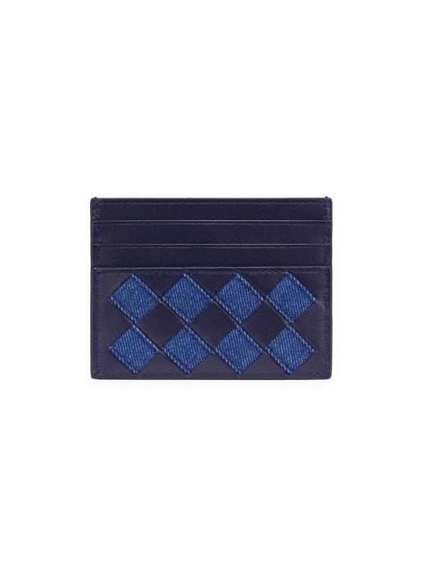 Bottega Veneta - イントレチャート・レザー＆デニム・カード