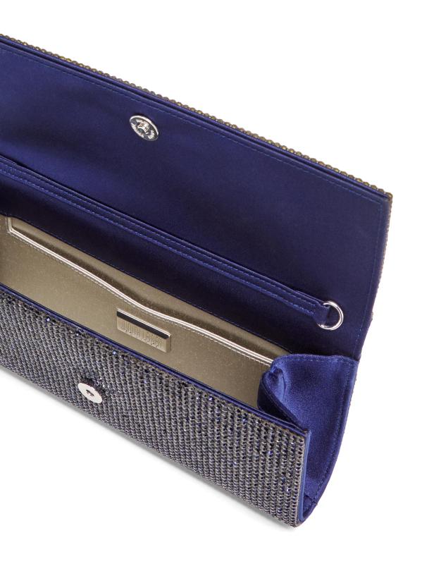 #5: حقيبة يد على سلسلة مزينة بكريستال بيري - SILVER MIDNIGHT NAVY