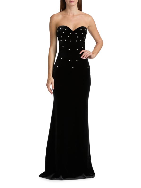 Shop Chiara Boni La Petite Robe Evena Imitation Pearl