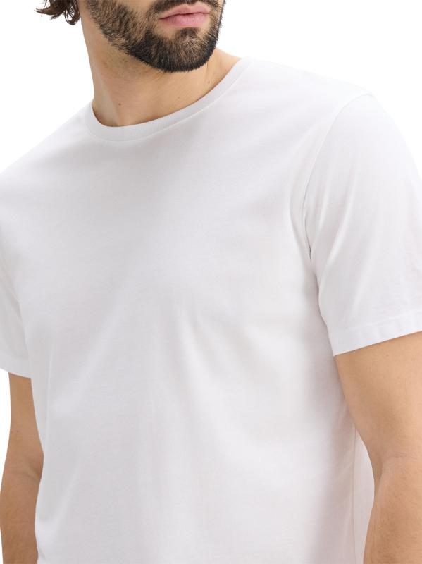 #5: تي شيرت قطني دقيق - أبيض