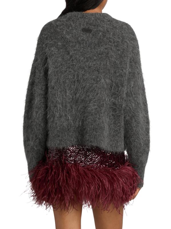 #4: سترة سيفيا من مزيج الألبكة - جرافيت