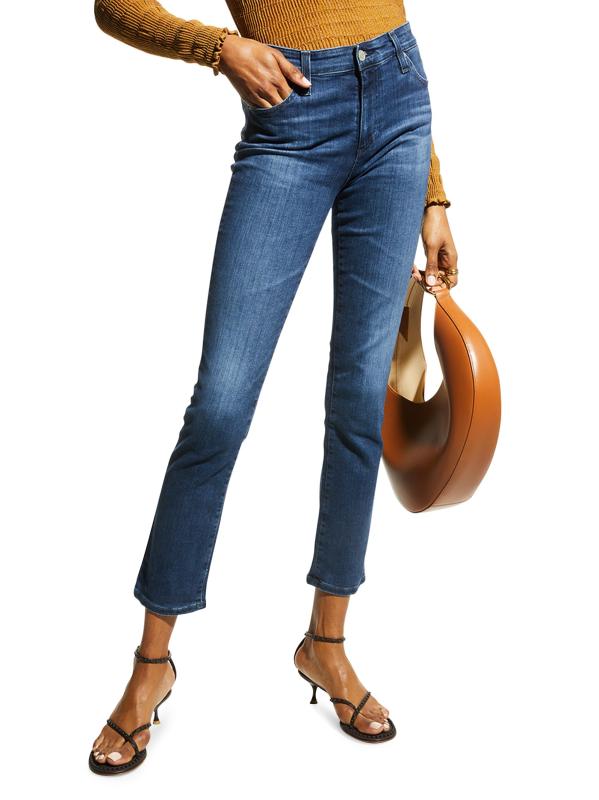 #2: بنطال جينز ماري بتصميم ضيق مستقيم - أزرق داكن