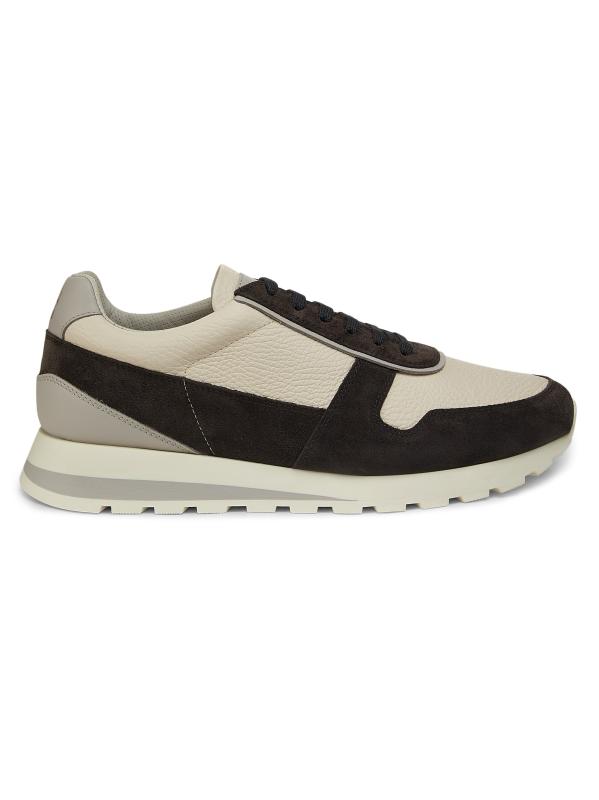 Brunello Cucinelli MA095P5976C9009 関税送料込 Shop Brunello Cucinelli - Leather & Suede Low-Top Sneakers