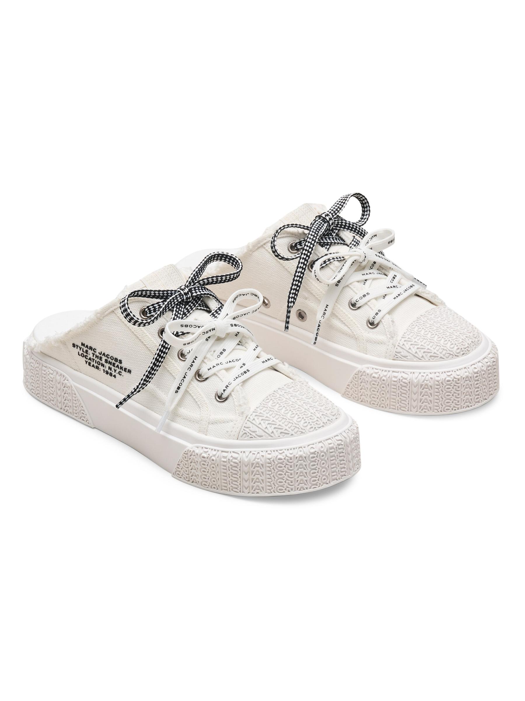 [MARC JACOBS]スニーカー・キャンバス・ミュール Shop Marc Jacobs - The Sneaker Canvas Mules | Saks Fifth