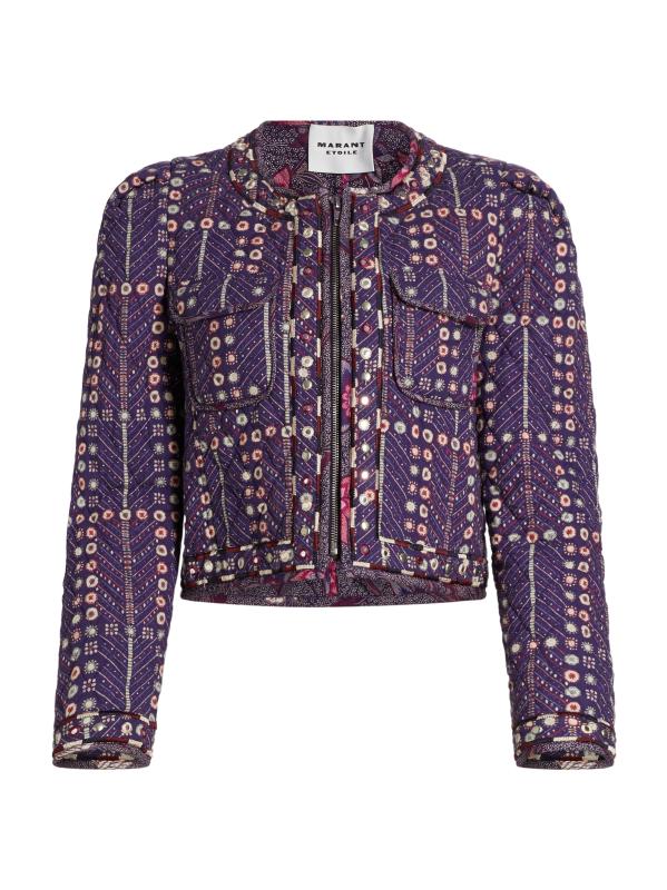 Shop Isabel Marant Étoile - Christy Printed Cotton Jacket