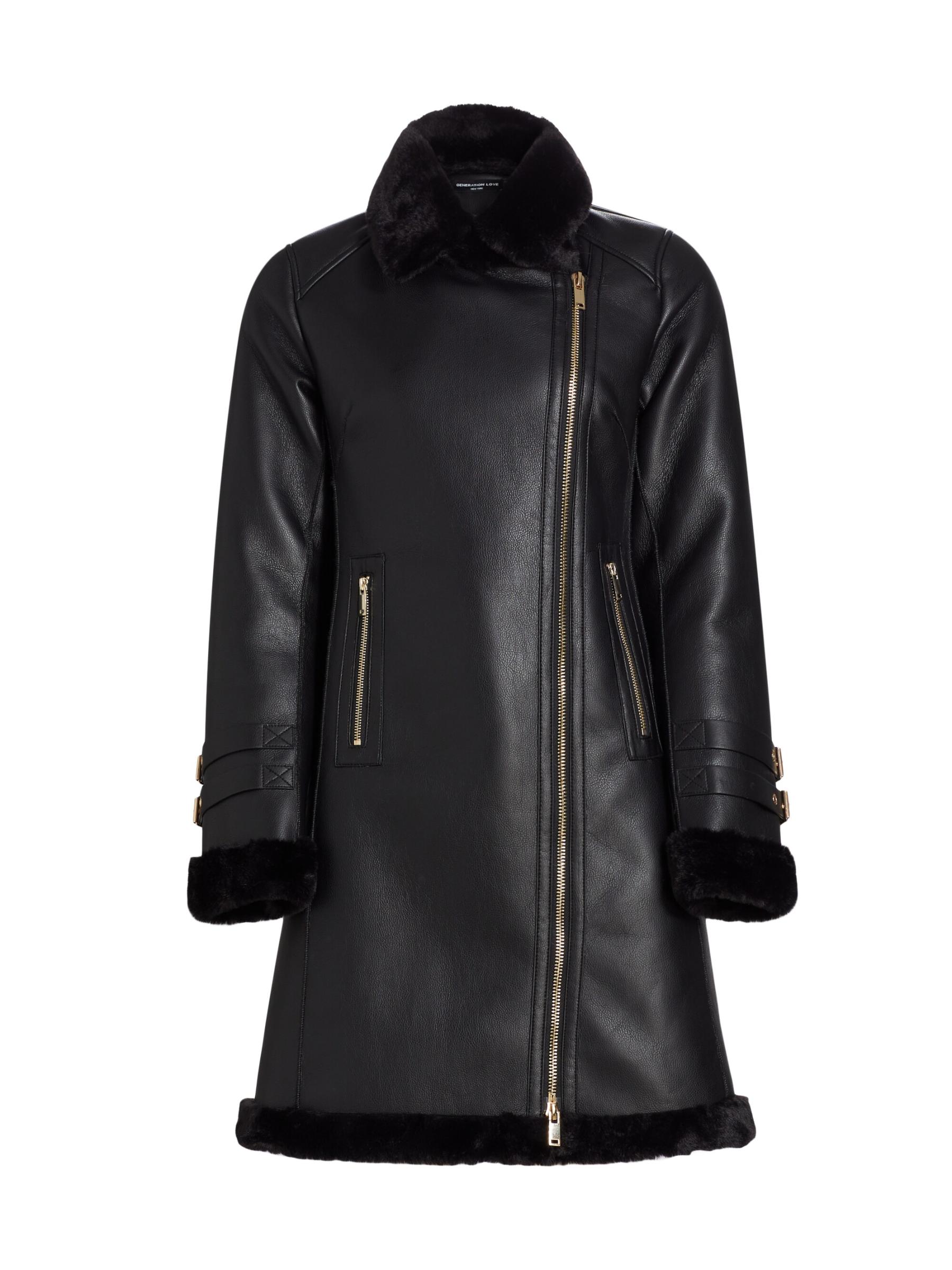 Shop Generation Love - Carla Faux Leather & Fur Coat | Saks