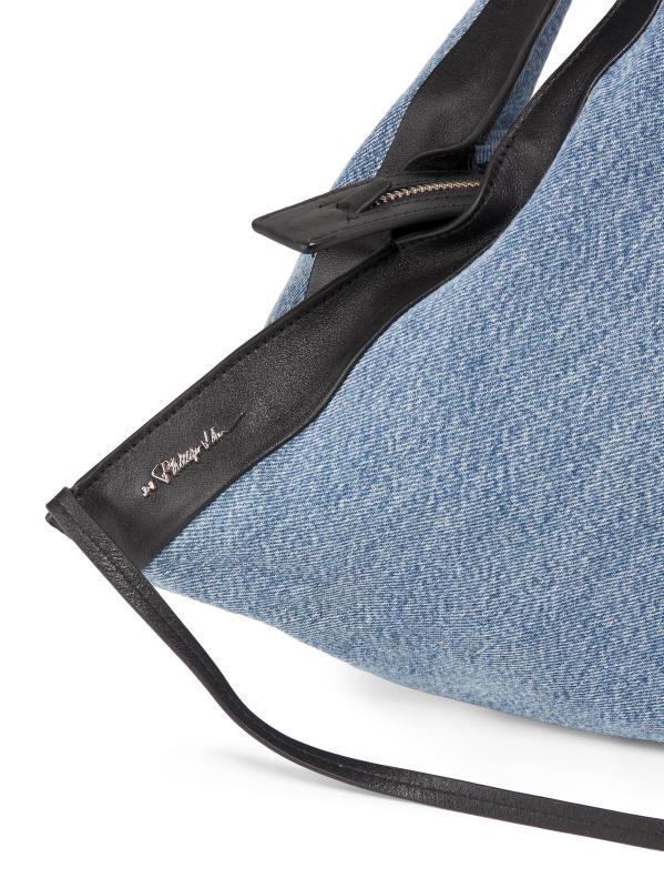 #5: حقيبة لونا متوسطة الحجم من الدنيم من الدنيم - نيلي متوسط