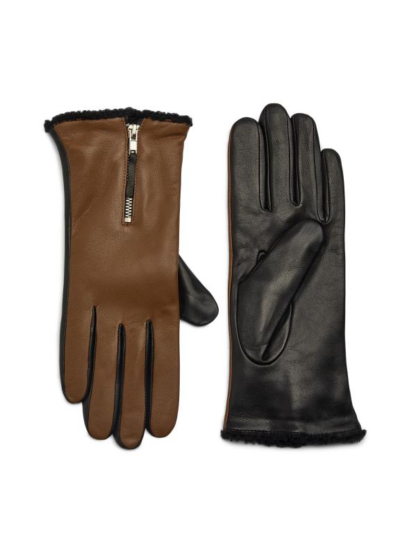 قفازات ملونة مبطنة بالقص