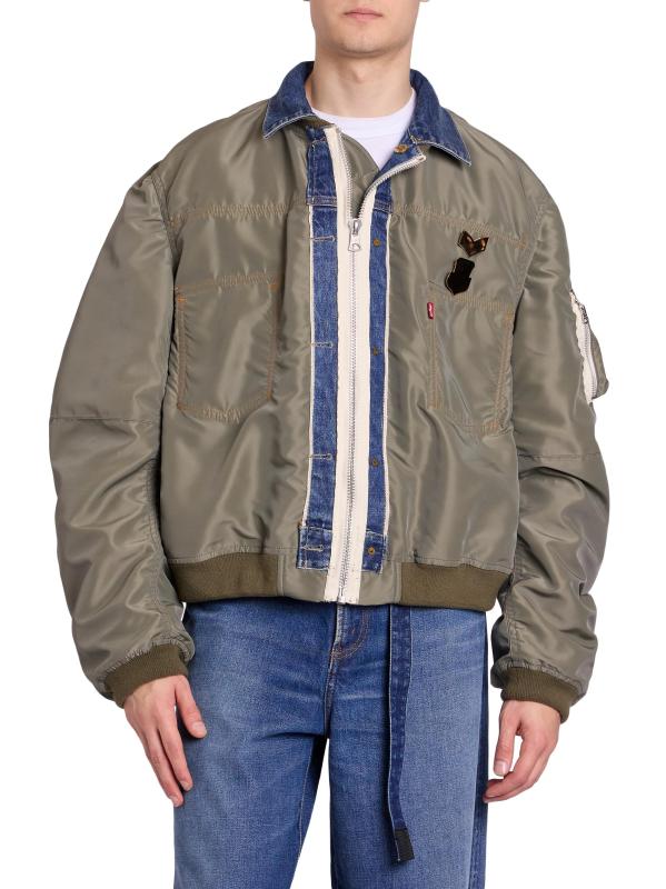 Levi's® x sacai リバーシブルジャケット Levi's® X Sacai Men's Denim X Metelasse Twill Reversible