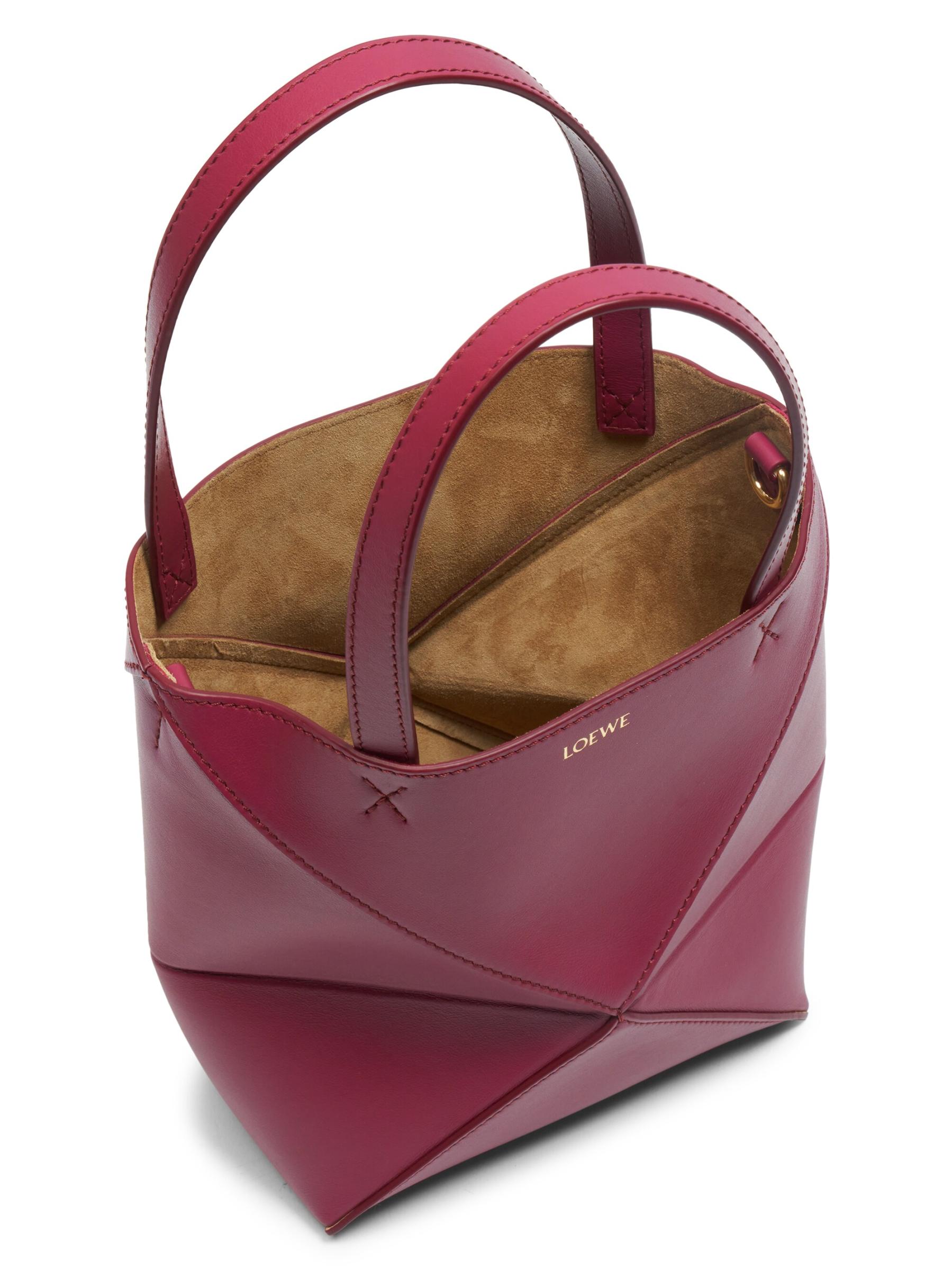 Loewe - ミニパズル折りたたみレザートートバッグ をオンライン