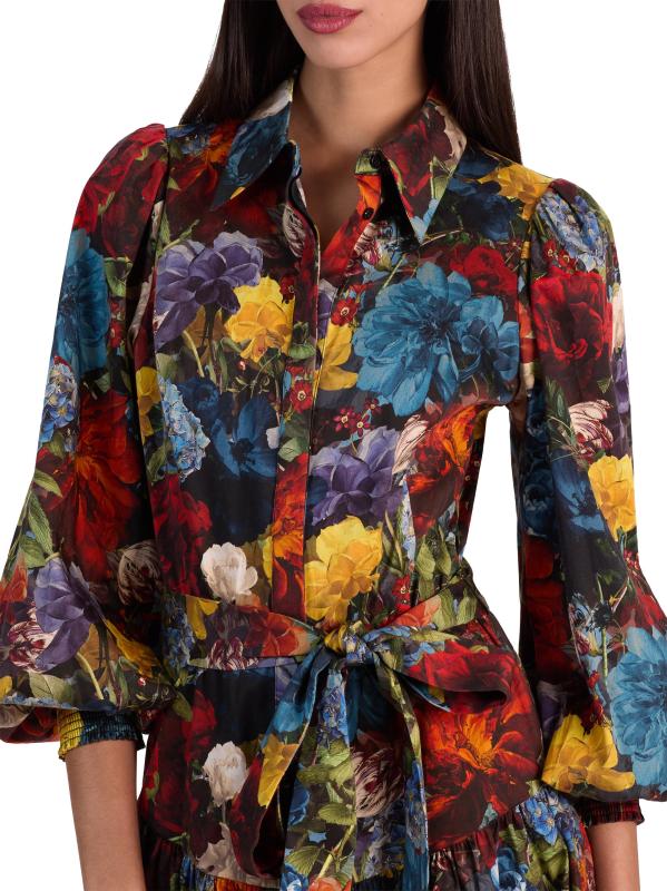 #5: فستان ليلي قصير بقميص بخصر منخفض - تزدهر