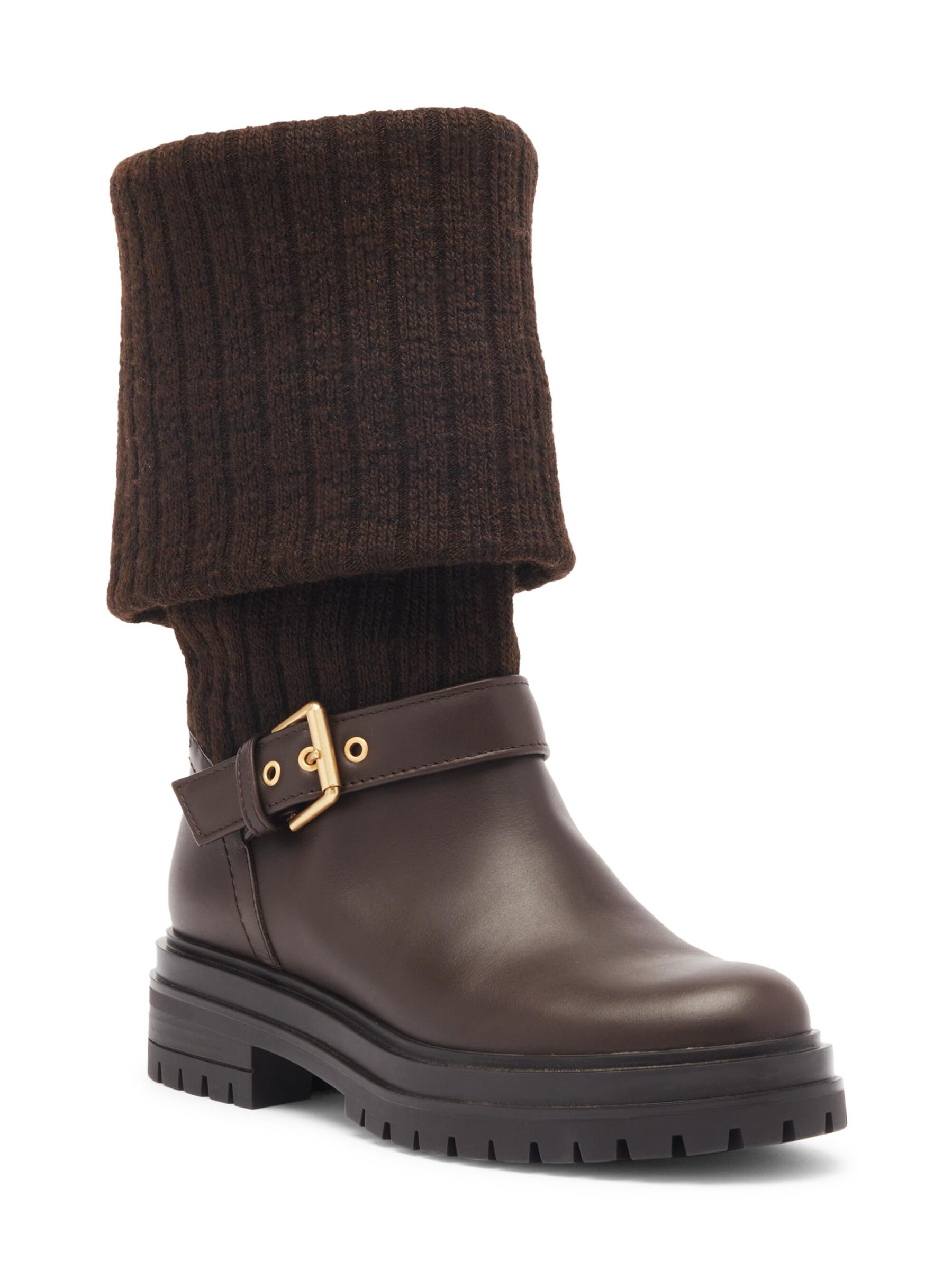 Gianvito Rossi◆ THURSO ブーツ Shop Gianvito Rossi - Thurso Knit & Leather Boots | Saks