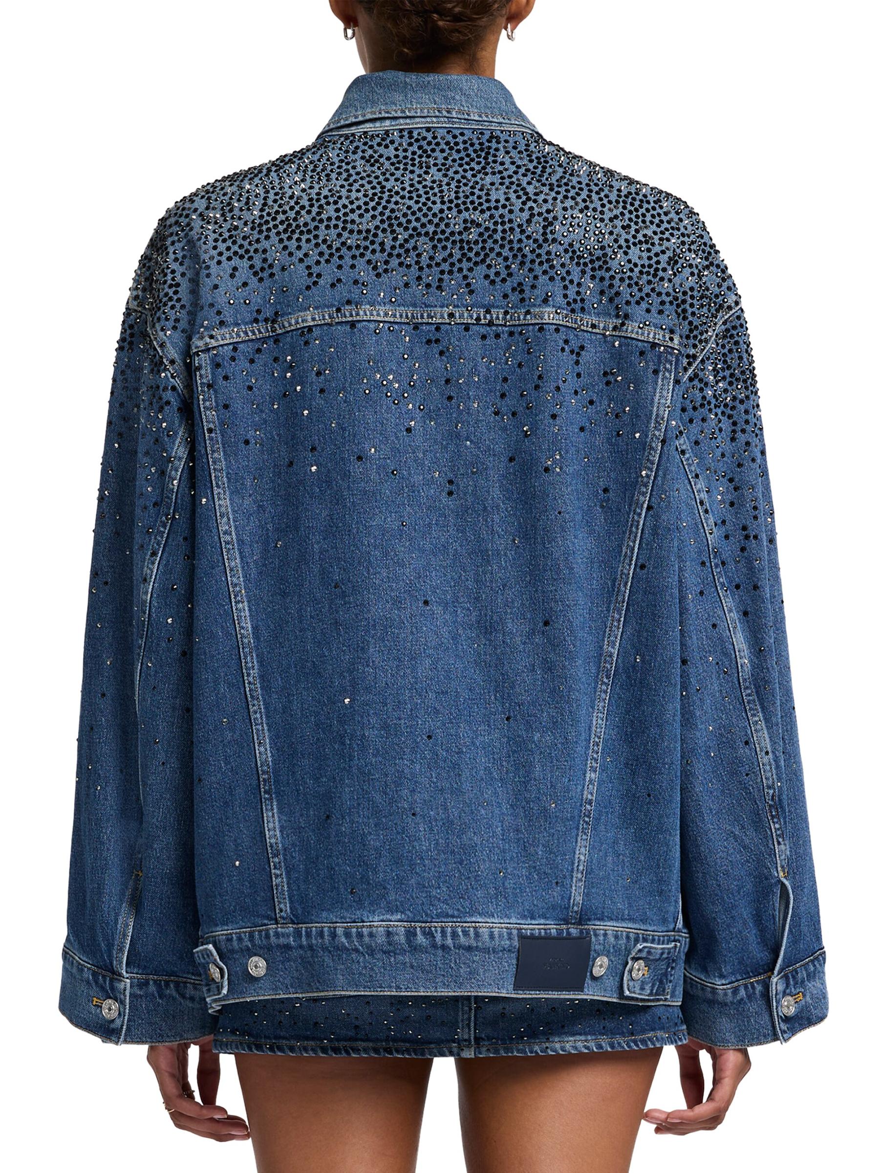 ジャケット 7 For All Mankind OLI TRUCKER CANDY JACKET Oli Crystal Oversized Trucker Jacket in Candy | 7 For All