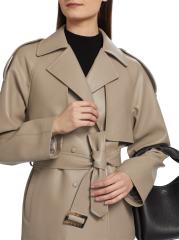 【Acne Studios】フェイクレザートレンチコート If Only Studio - フェイクレザートレンチコート をオンライン