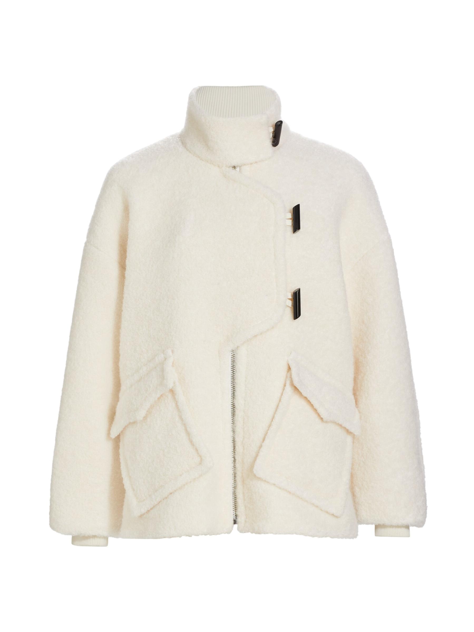 GANNI【関税送料込&SALE価格】ウールブレンドブークレジャケット GANNI - ウールブレンド ブークレ ジャケット をオンライン購入