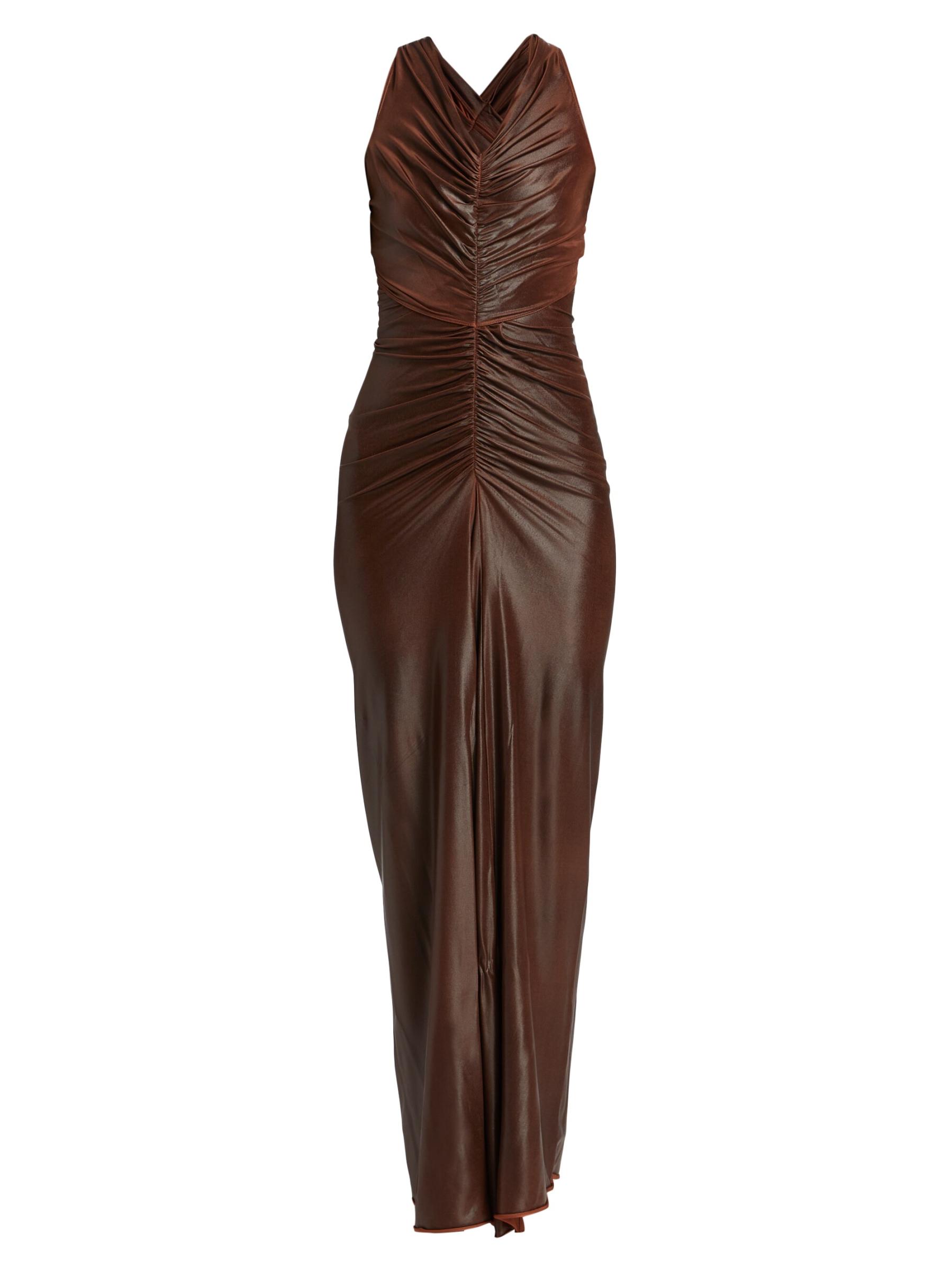 【Rick Owens】ポピー ロングドレス Shop Rick Owens - Poppy Ruched Column Gown | Saks Fifth