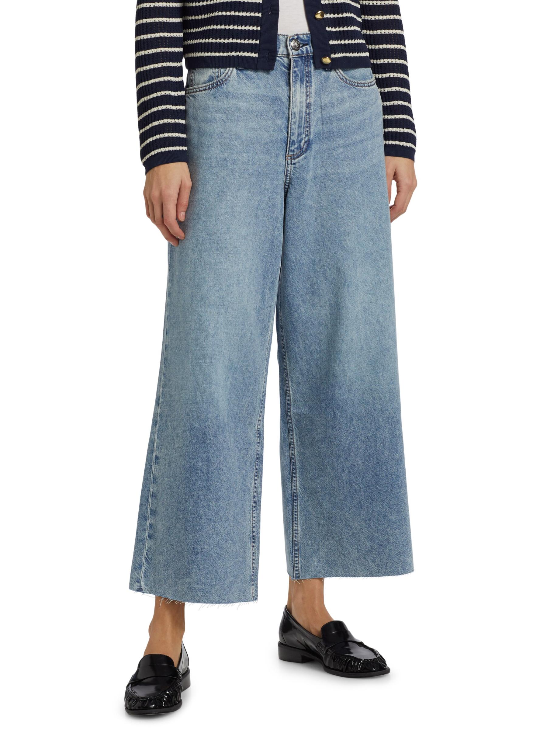 ボトムス・スパッツ Wunderlang WILD FLOWER JEANS 3-4y Eco Bellflower Wide-Leg Jeans | GUESS