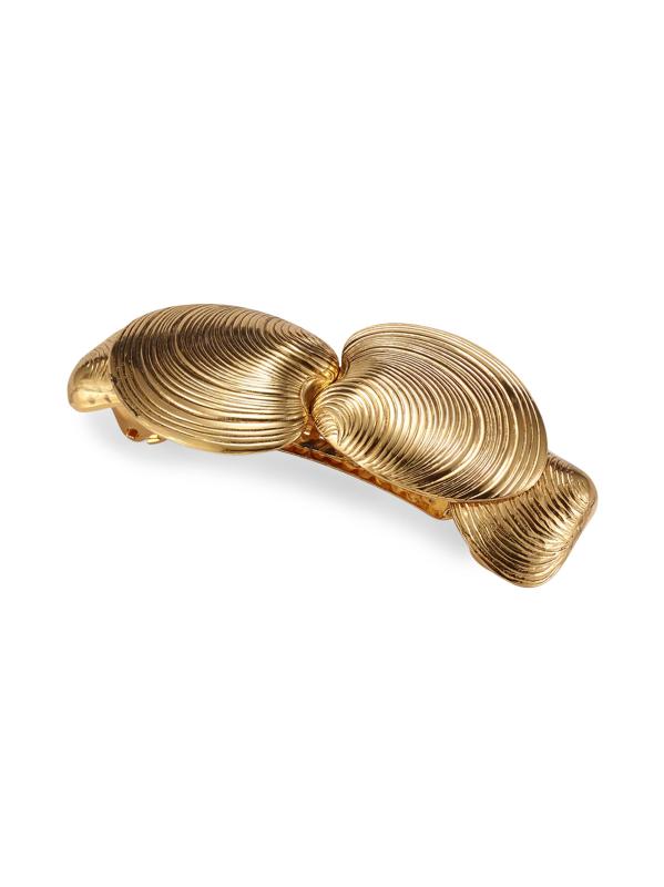 Kya 14K Gold-Plated Seashell Barrette