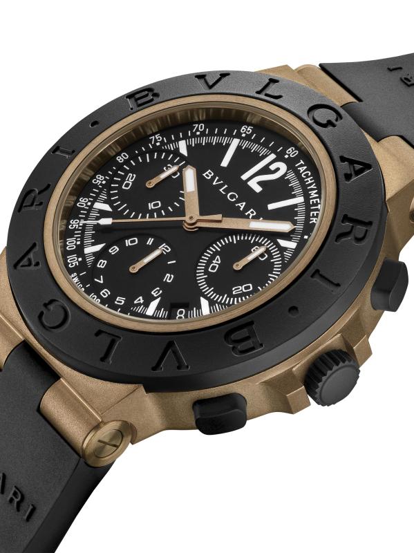 #5: ساعة بولغري بولغري من التيتانيوم والألمنيوم والمطاط/41 ملم - أسود
