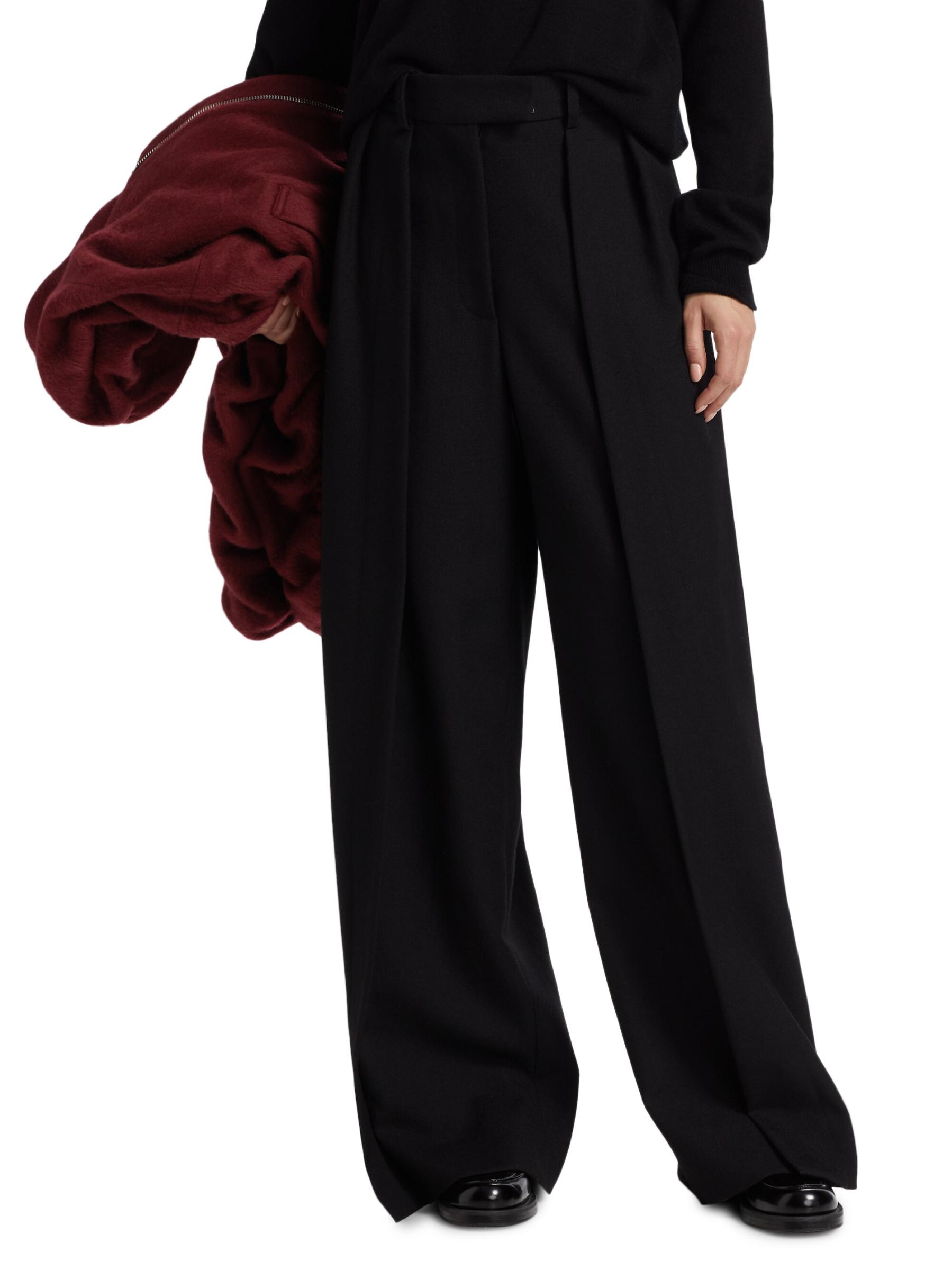 【BAON】[unisex] Anto check banding wide wool pants WOOL TROPICAL | WIDE EASY PANTS – ATON | エイトン