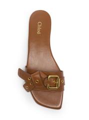 Chloé - Mae レザー・スライド・サンダル をオンライン購入