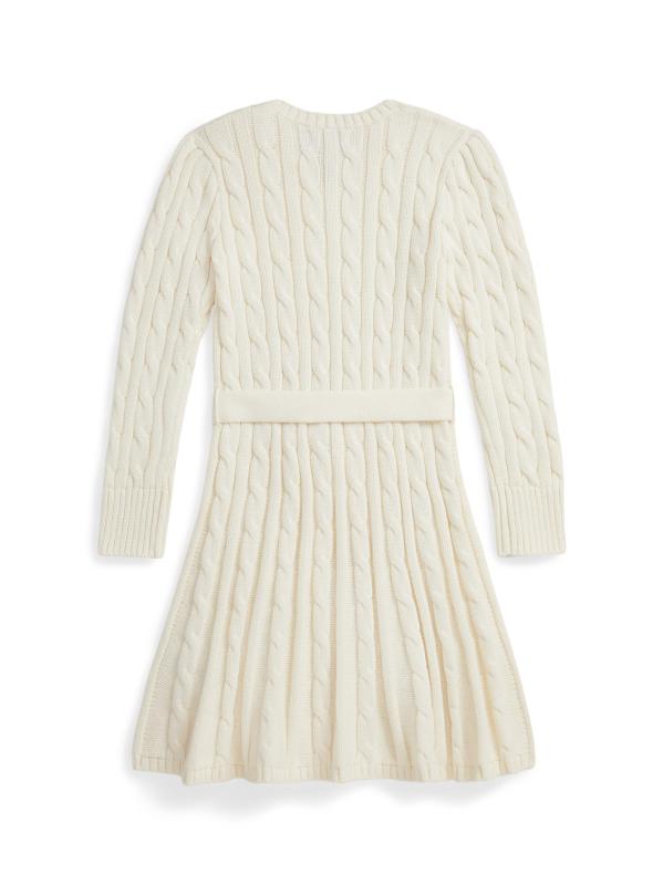 #2: فستان على شكل حرف A من القطن للفتيات والفتيات الصغيرات - كريم كلوب هاوس