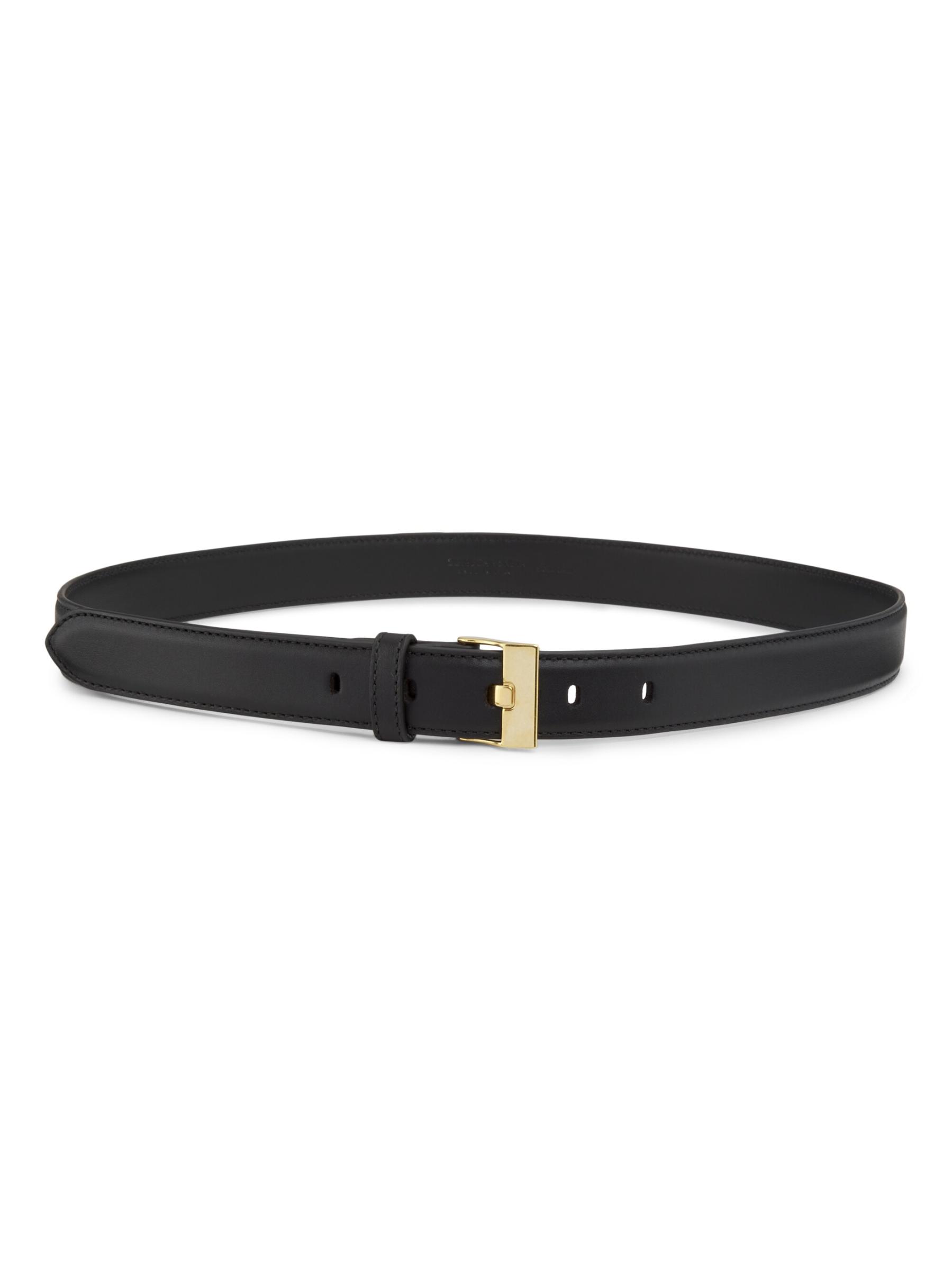 サイズ80/美品】BOTTEGA VENETAブラック レザー ベルト