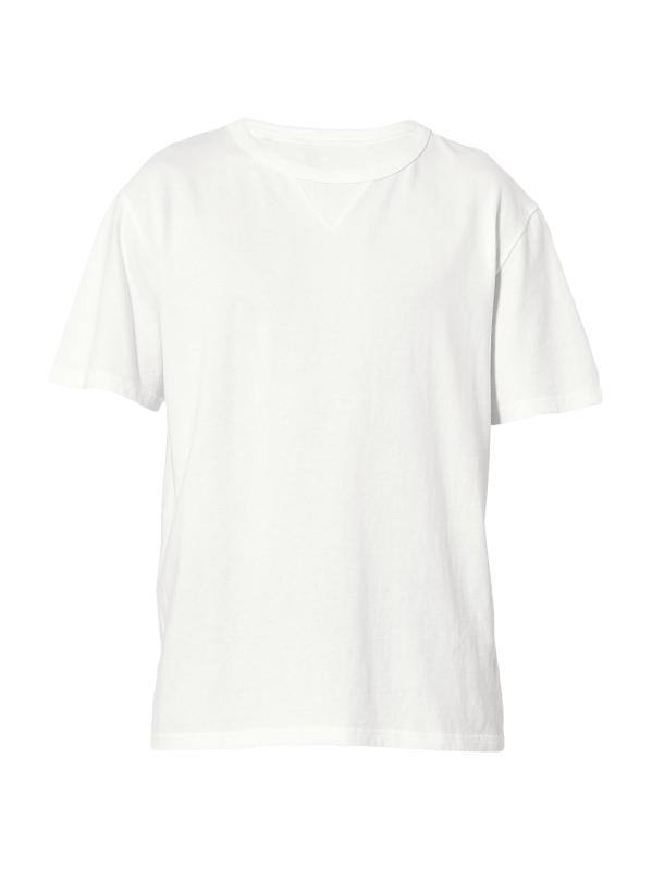 تي شيرت بقبة مستديرة من القطن الأساسي