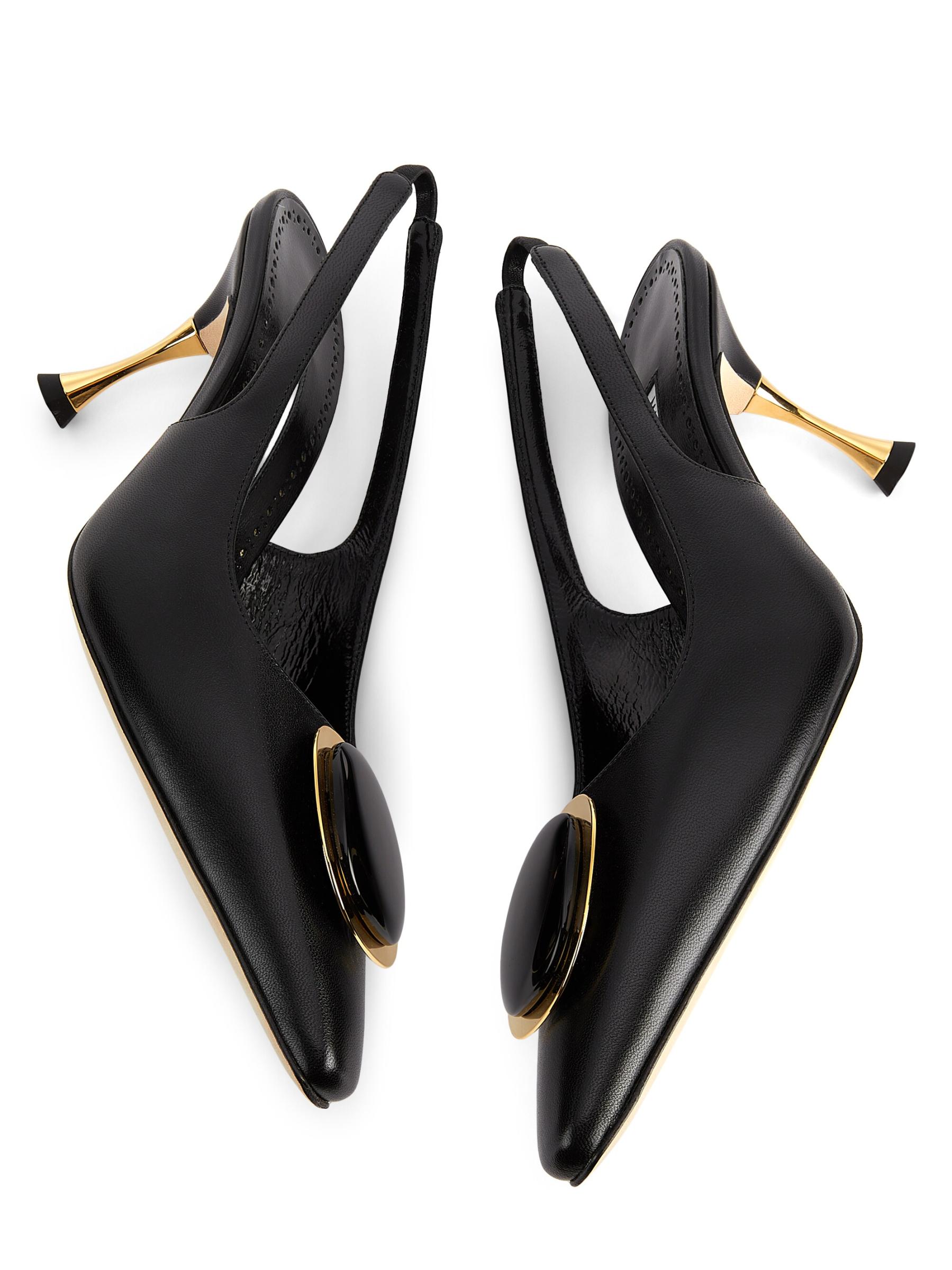 【MANOLO BLAHNIK】Sidi 70 レザー スリングバック パンプス MANOLO BLAHNIK】Sidi 70 レザー スリングバック パンプス