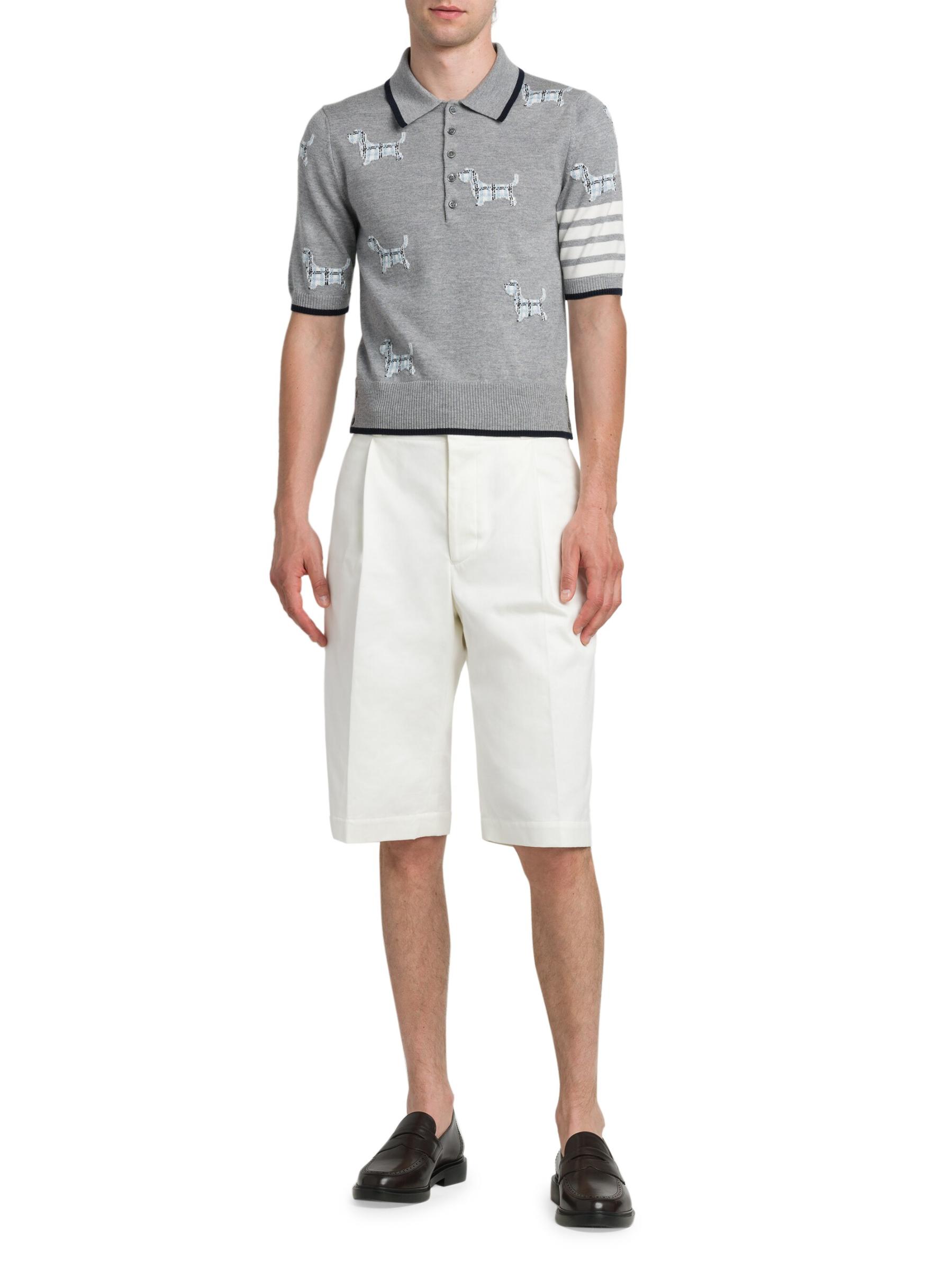 ★送関込み★ Thom Browne ウール ポロシャツ ヘクター Thom Browne - ヘクター・ニット・ウール・ポロ をオンライン