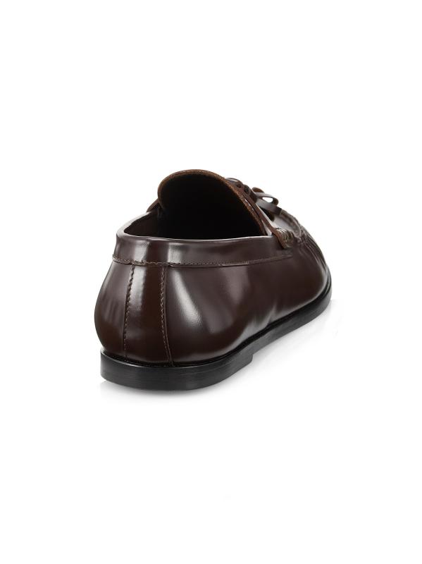 The Row - レザーローファー をオンライン購入 | Saks Fifth Avenue
