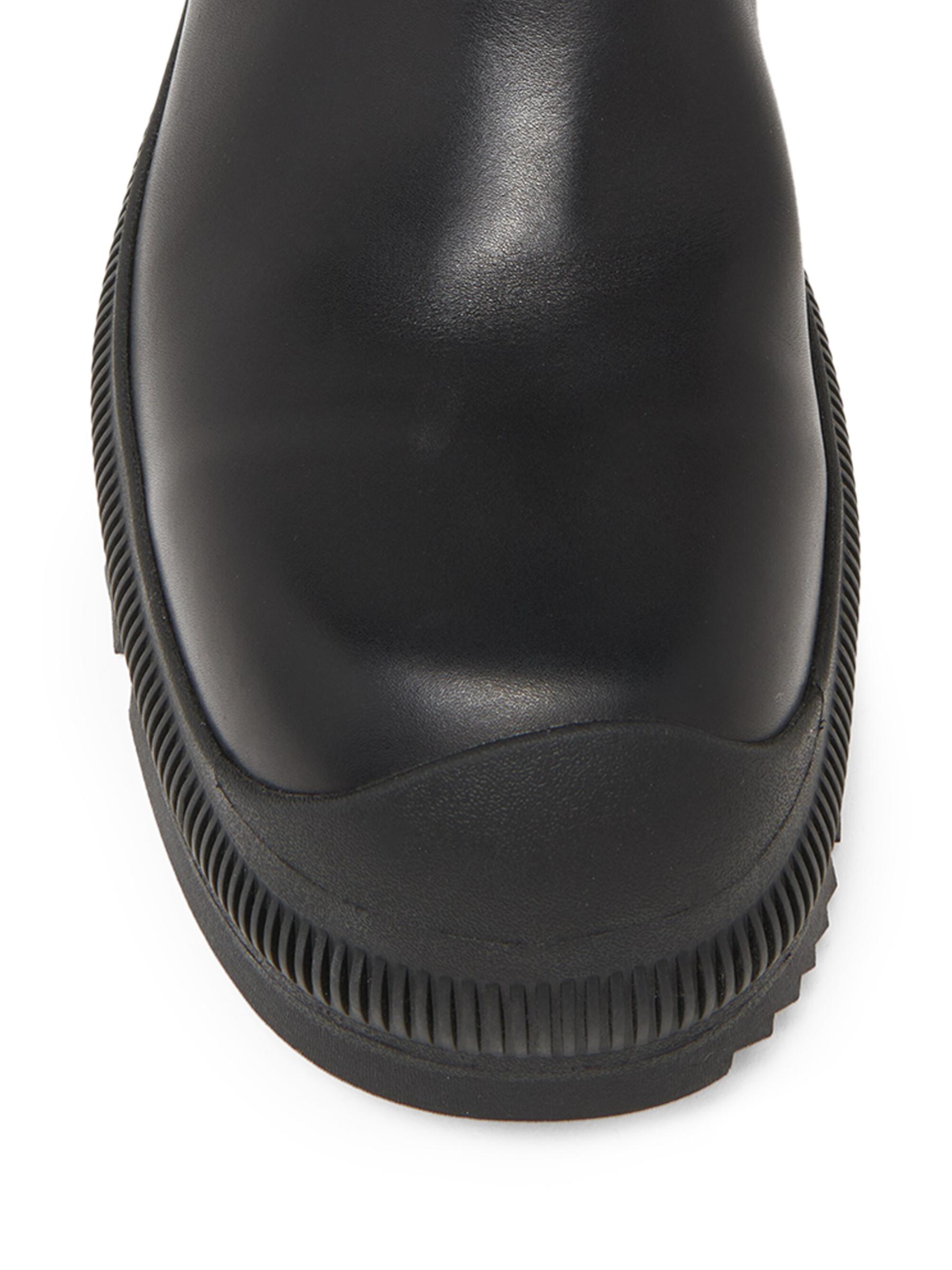 JIL SANDER レザー製ヒール付きアンクルブーツ Jil Sander レザー アンクルブーツ | ブラック | FARFETCH JP