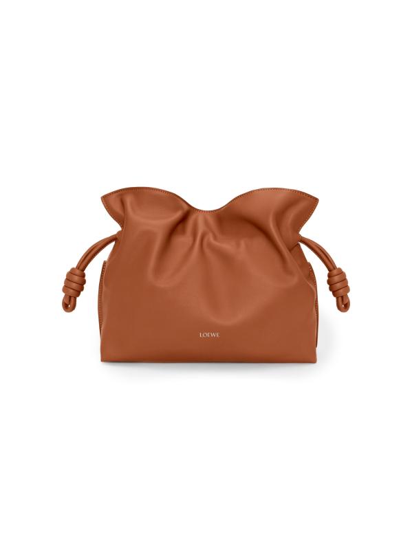 حقيبة يد برباط من جلد الفلامنكو