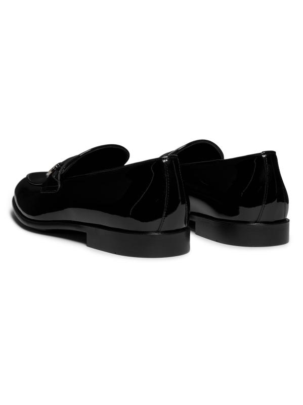 Salvatore Ferragamo パテントレザー　ブラック ローファー Ferragamo 黒 パテントレザー ローファー 箱付き Salvatore